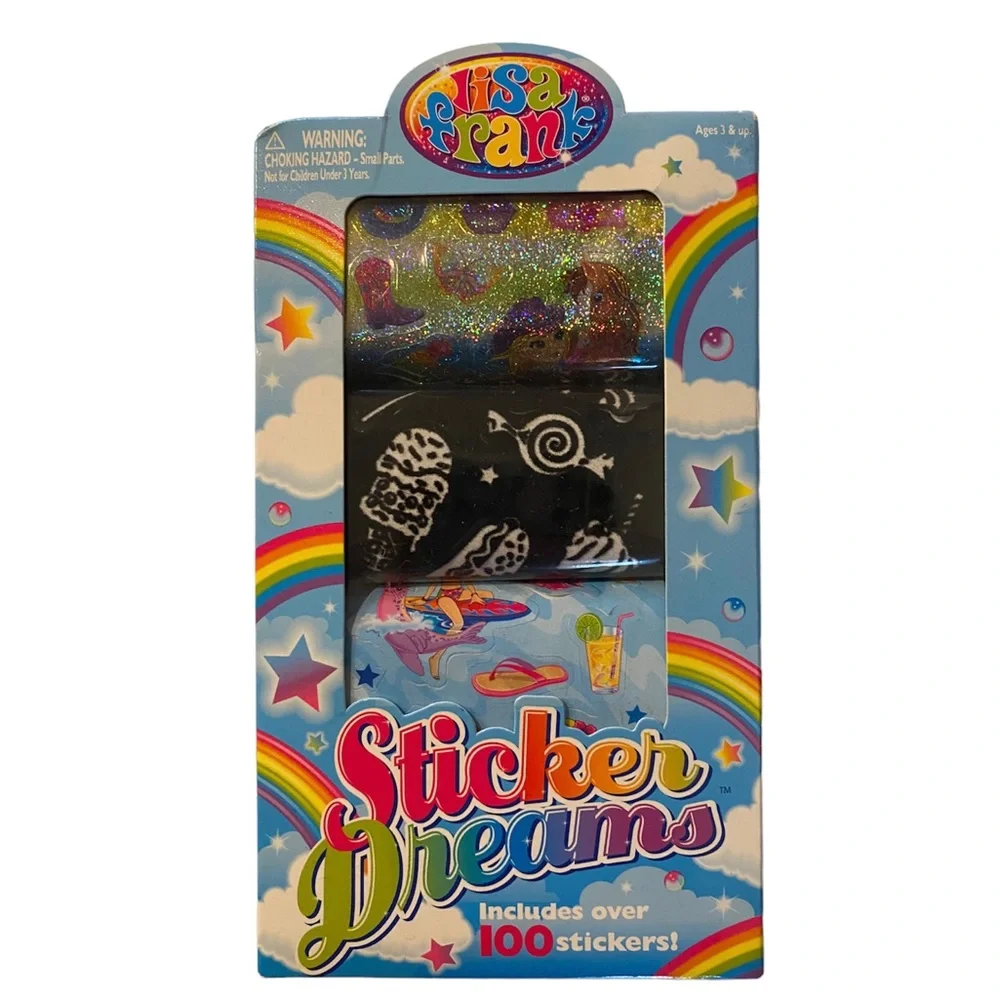 Lisa frank dancing dolphins folder and sticker strip pack of three